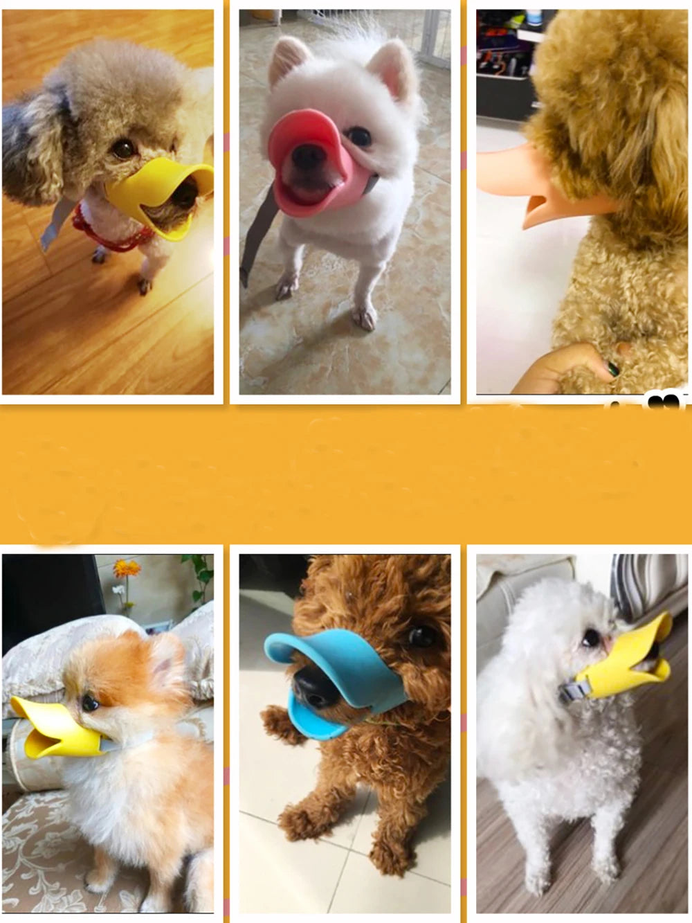 Pet Dog Muzzle Silicone Duck Shape Mask for Pet Dogs Anti Bite Stop Barking Small Large Dog Mouth Muzzles Pet Dog Accessories