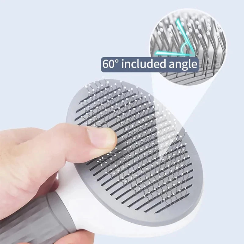 Brosse à poils de chat pour animaux de compagnie Peigne pour chien Toilettage et soins Brosse pour chat Peigne en acier inoxydable pour poils longs Nettoyage de chien Animaux de compagnie Chat Accessoires pour chiens