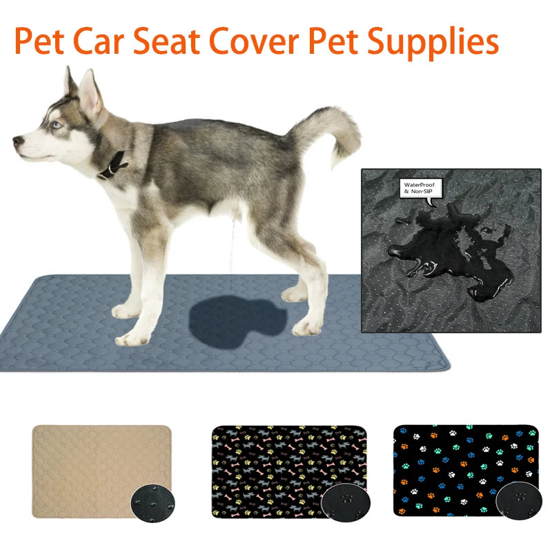 Reusable Dog Pee Pad Blanket Absorbent Diaper Washable Puppy Training Pad Pet Bed Urine Mat for Pet Car Seat Cover Pet Supplies