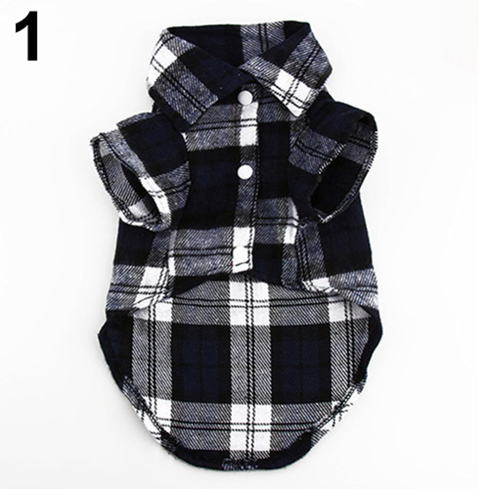 Small Dog Jacket dog clothes Pet Plaid Shirt Lapel Coat Cat Jacket Clothes Costume Tops dog accessories одежда для собак 2021