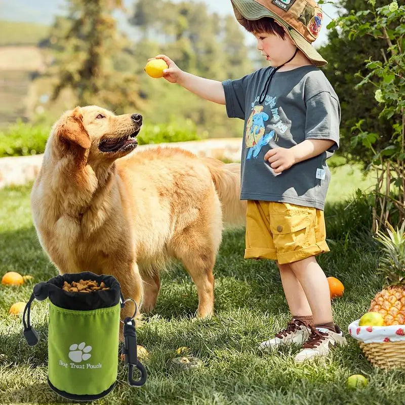 Dog Treat Training Pouch Portable Training Dog Snack Bag Waist Bag Pet Feed Pocket Walking Snack Pouch Puppy Treat Bag