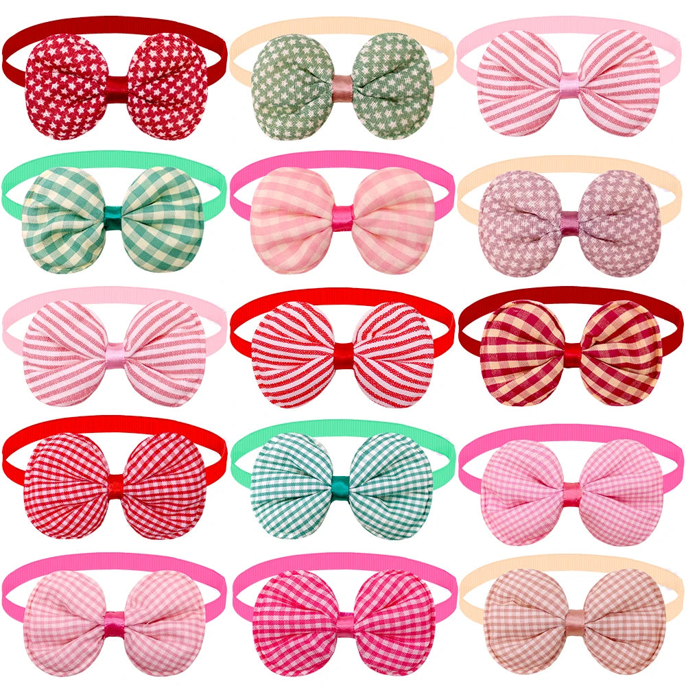 10pcs Bow Tie Dog  Pet Supplies Fashion Dog Collar Bow Small Dog Bowtie Dogs Pets Products Dog Grooming Accessories  For Dogs