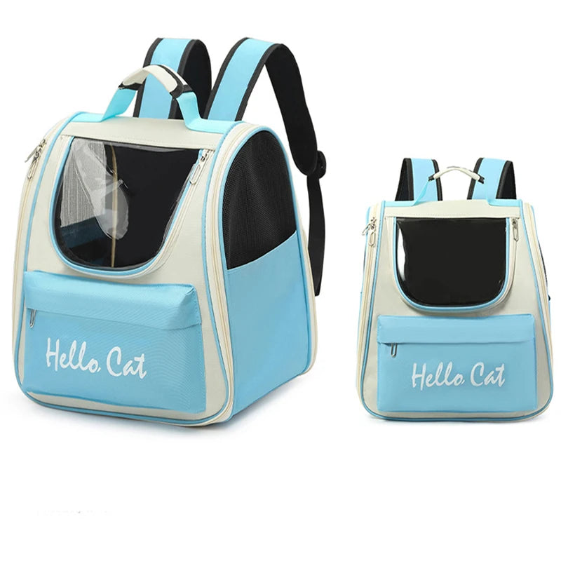 Pet Portable Backpack Pet Shoulder Bag Cat Dog Outing Handheld Portable Foldable