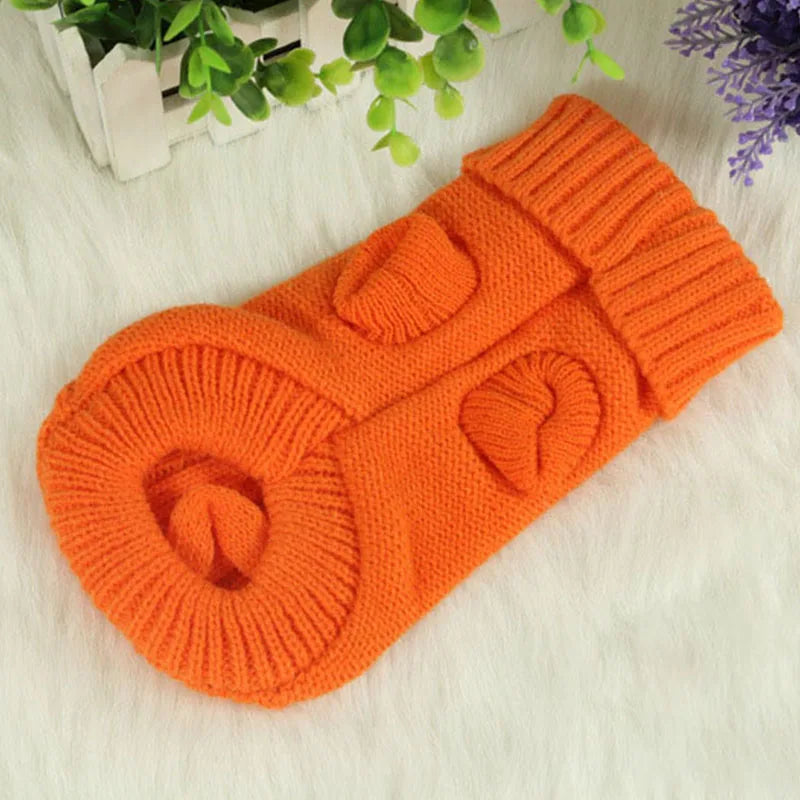 Dog Winter Clothes Knitted Pet Clothes For Small Medium Dogs Chihuahua Puppy Pet Sweater Yorkshire Pure Dog Sweater Ropa Perro