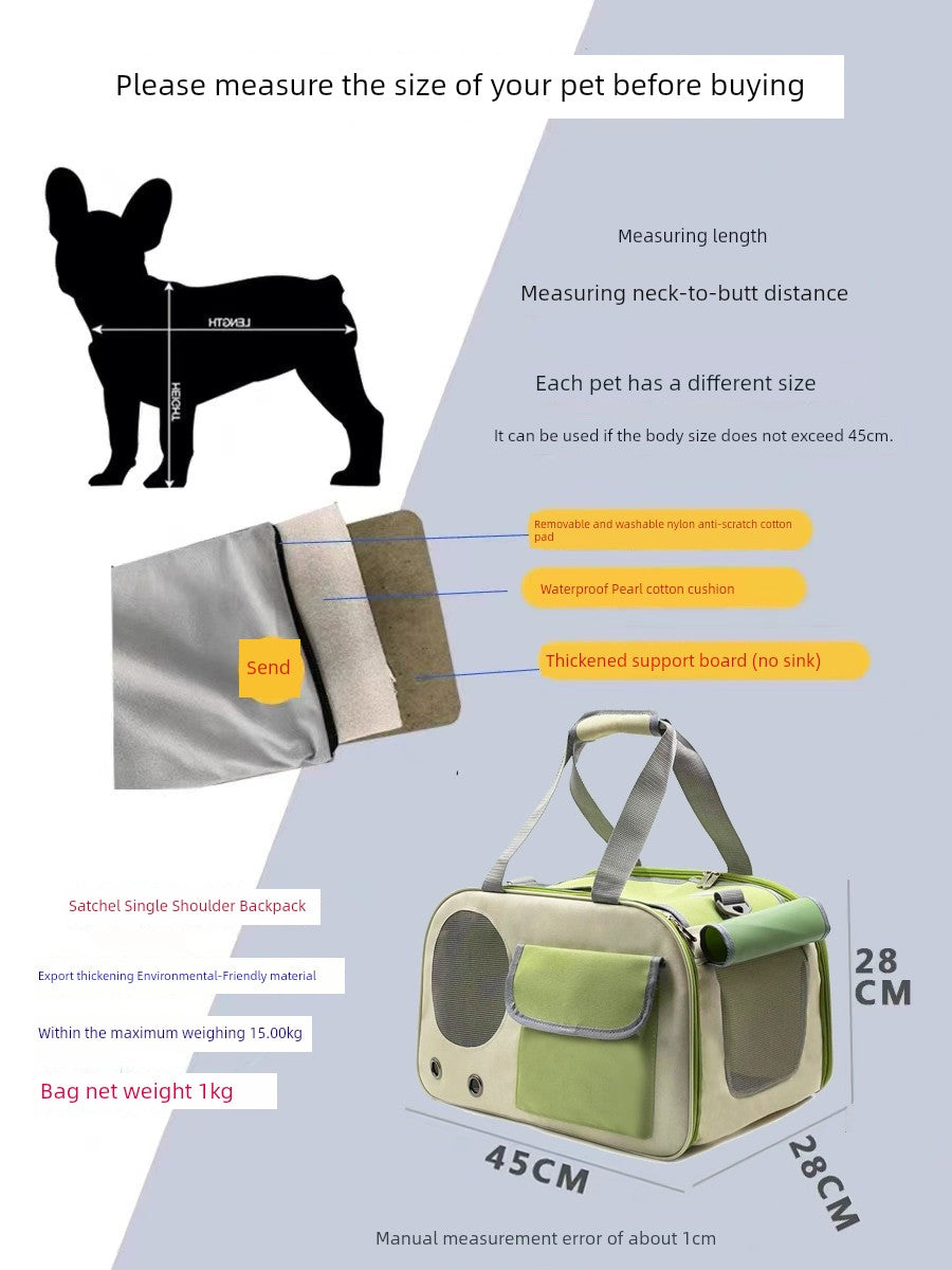 Export Export Pet Bag out Portable Shoulder Bag Handbag Foldable Cat Bag Dog Bag Astronaut Bag Flight Case