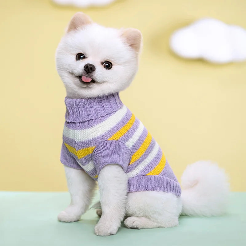 Soft Warm Dog Sweater Winter Dog Clothes for Chihuahua Bichon Knitting Sweater Small Medium Dogs Cats Puppy Coat Pet Apparel