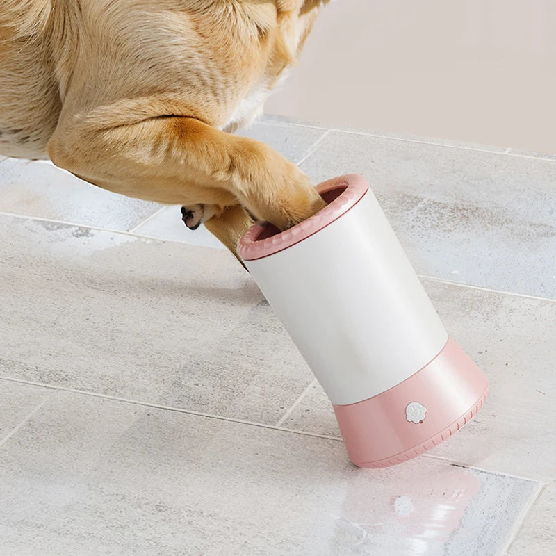 Electric Pet Paw Washer Cup Portable Dog Paw Cleaner Portable Foot Washer Cup Comfortable Foot Cleaning Machine Dog Brushes For