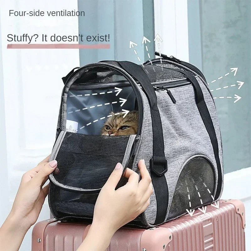 Portable Dog Cat Carrier Bag Pet Travel Bags