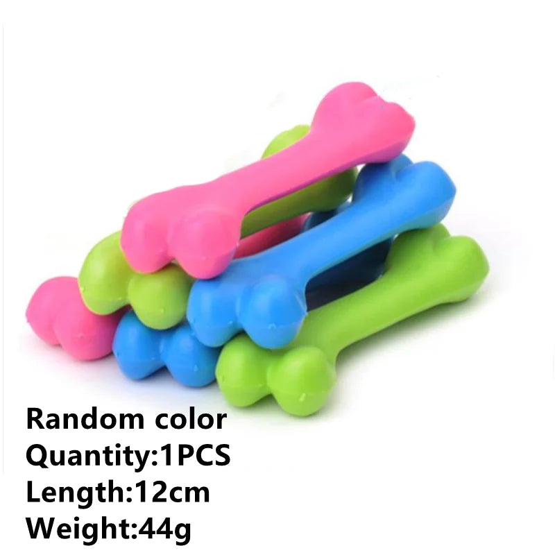 1PCS Pet Toys for Small Dogs Rubber Resistance To Bite Dog Toy Teeth Cleaning Chew Training Toys Pet Supplies Puppy Dogs Cats