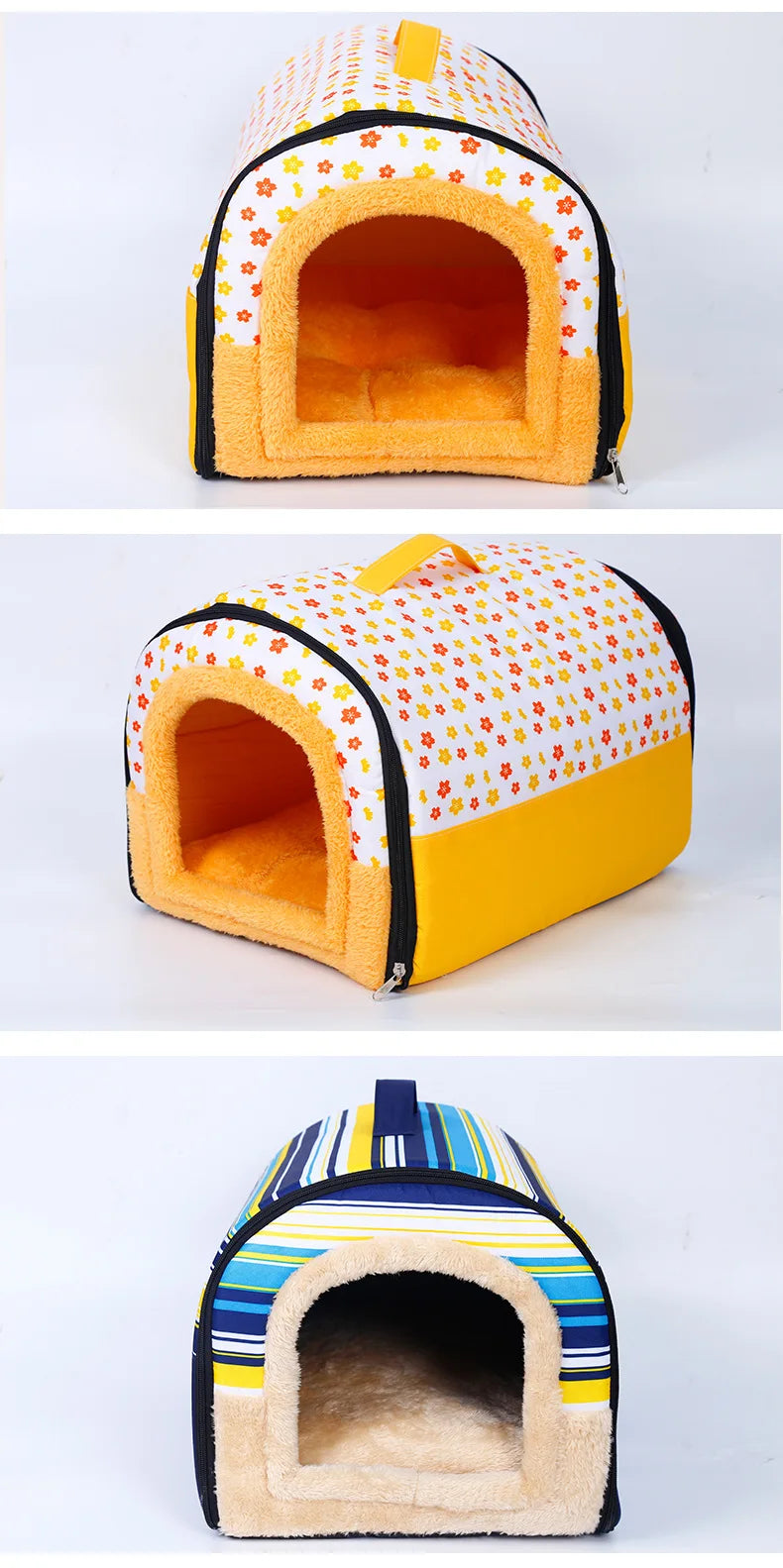 Winter Dog Kennel Warm Dog House Mat Detachable Washable Dogs Bed Nest Deep Sleep Tent for Medium Large Dogs House dog Supplies