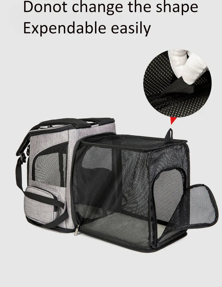 Astronaut Expandable Pet Backpack, Portable, Foldable, Transport, Travel Bag, Breathable Space Capsule, Cat & Dog Puppy Carrier