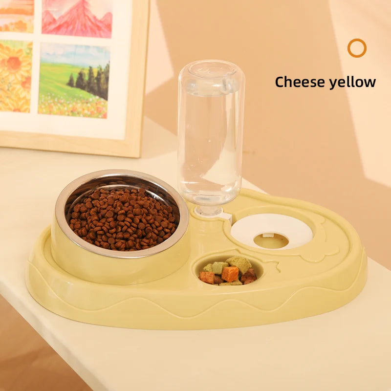 HOOPET Cat Bowl Small Dog  Food Feeding Water Drinking Bowls Set for Cats Dogs Pet Feeder Drinker Bowls Pet Supplies