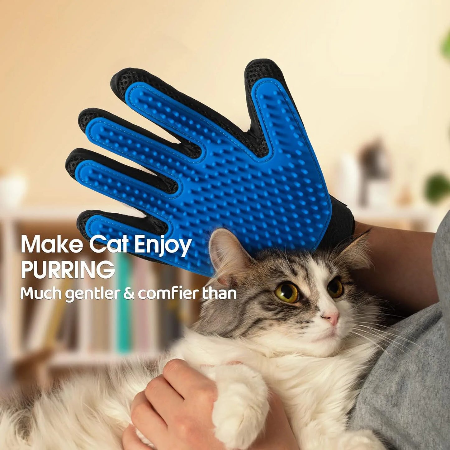 Pet Glove Cat Grooming Hair Deshedding Brush Clean Massage For Animal Dog Horse Massage Combs Cat Pet Supplies Accessoies