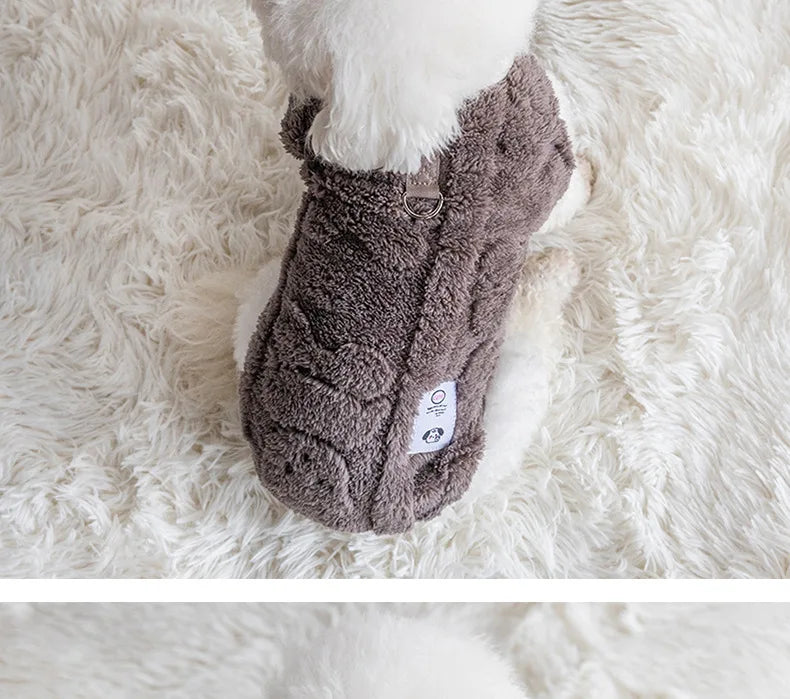 Winter Warm Puppy Kitten Pullover Soft Fleece Dog Clothes Pet Clothes for Small Dogs Chihuahua Bulldog Apparel Sweater for Dogs