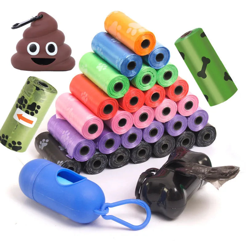 New Dog Poop Bags Disposable Pet Waste Bags Dog Waste Bags Design Pet Poop Clean Pick Up Bone Bag Dispenser Tools