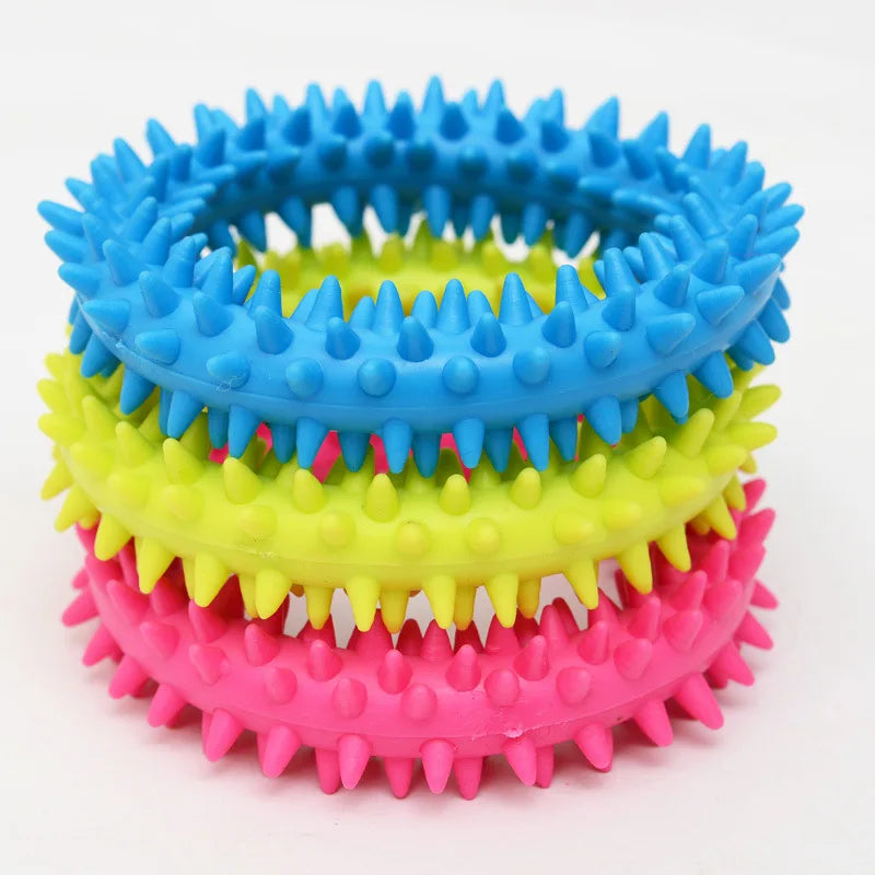 Jouets pour animaux de compagnie pour petits chiens en caoutchouc résistant aux morsures, jouets pour chiens, nettoyage des dents, jouets d'entraînement à la mastication, fournitures pour animaux de compagnie, chiots et chiens