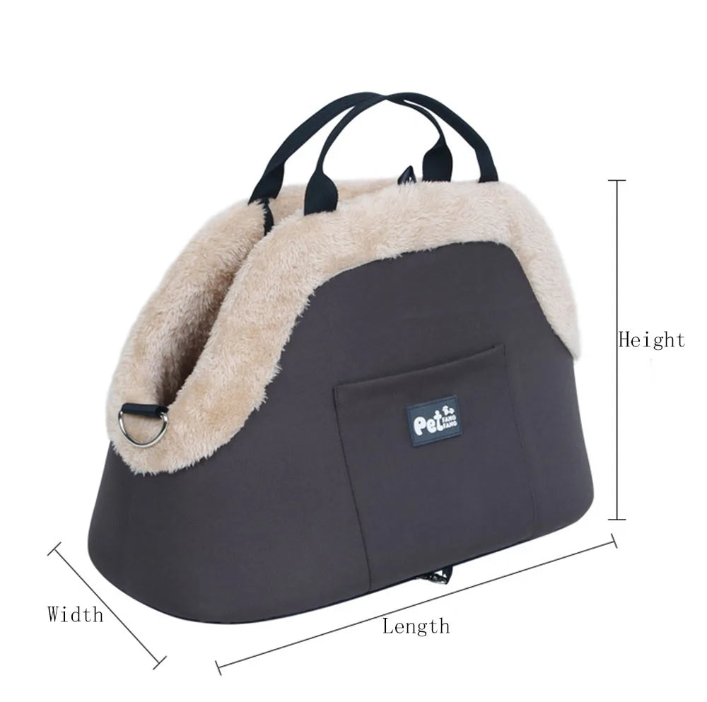 XKSRWE Pet Bag For Dogs Portable One Shoulder Crossbody Bag For Cats Car Mounted Passenger Seat Safety Bag