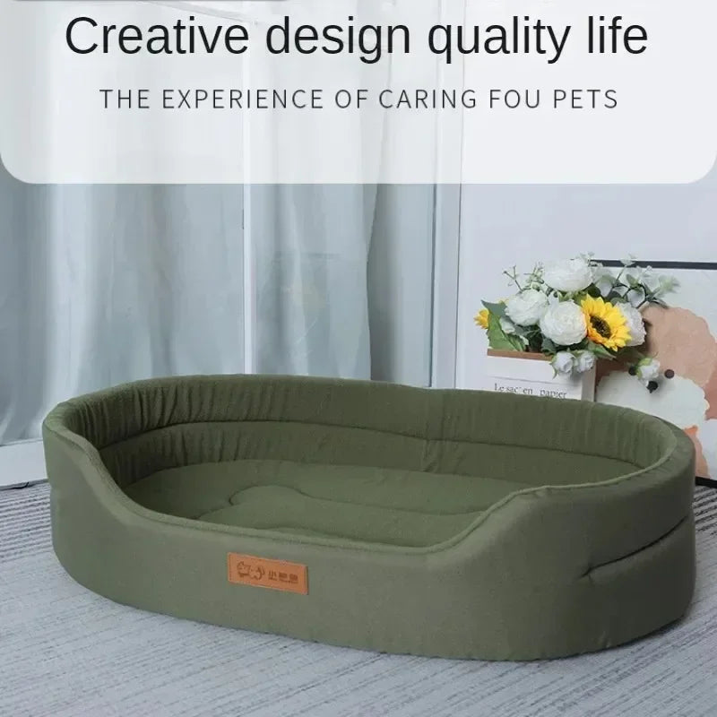 Double Sided Dog Bed Big Size Extra Large Dogs House Sofa Kennel Soft Fleece Pet Dogs Cats Winter Warm Bed S-2XL Pet Accessories