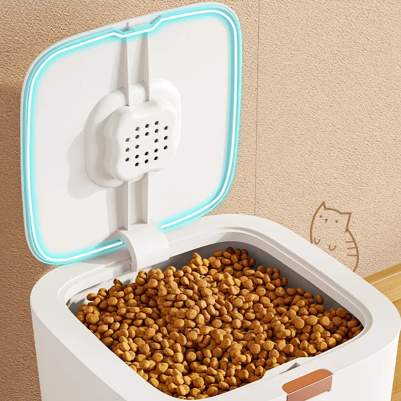 Large Dog Food Storage Bucket Pet Food Storage Bucket Food Seal Moisture-proof Cat Dry Bucket Storage Box Pet Snacks Boxes