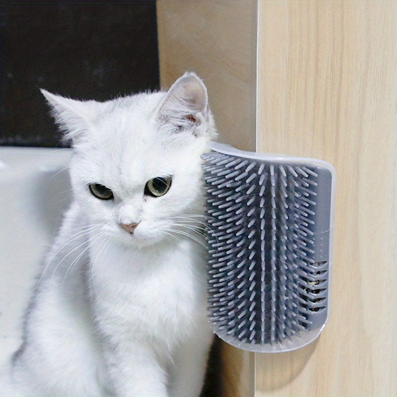 Cepillo de masaje para mascotas y gatos, cepillo para raspar las esquinas, para quitar el pelo, cepillo de limpieza de belleza, peine extraíble para gatitos, rascadores para gatos, herramienta de masaje