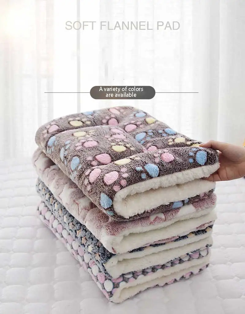 Soft Flannel Thickening Pet Soft Fleece Pad Pet Blanket Mattress Puppy Cat Sofa Mat Home Carpet Warm Sleep Set Dog Bed