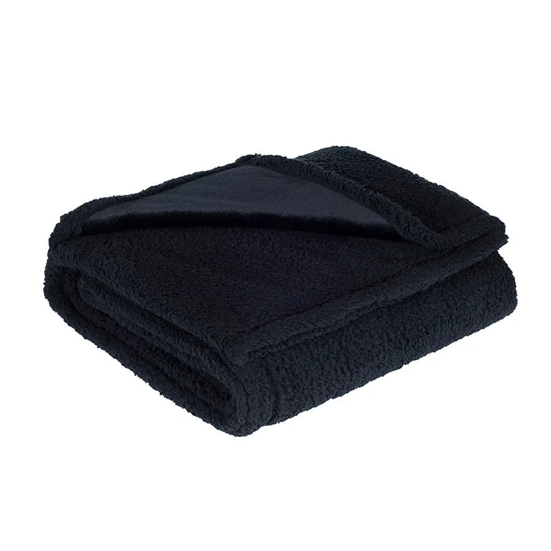 Sofa Bed Blanket Double Sided Sherpa Wool Furniture Protector Waterproof Pet Blanket Liquid Urine Resistant Dog