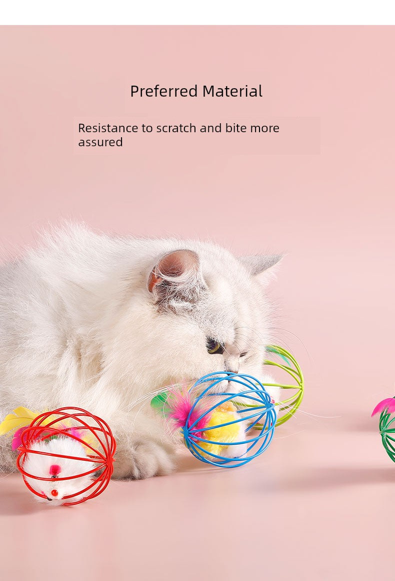 Kittens Mouse Self-Hi Relieving Boredom Handy Gadget Toy Ball