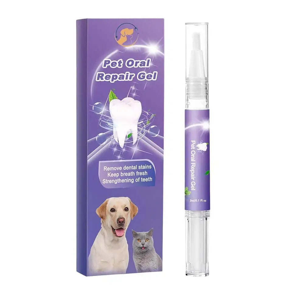 Pet Oral Repair Gel Tooth Repair Teeth Brushing Cleaner Natural Dog Toothpaste Gel For Kitten Dogs Cats Pets Breath Freshener