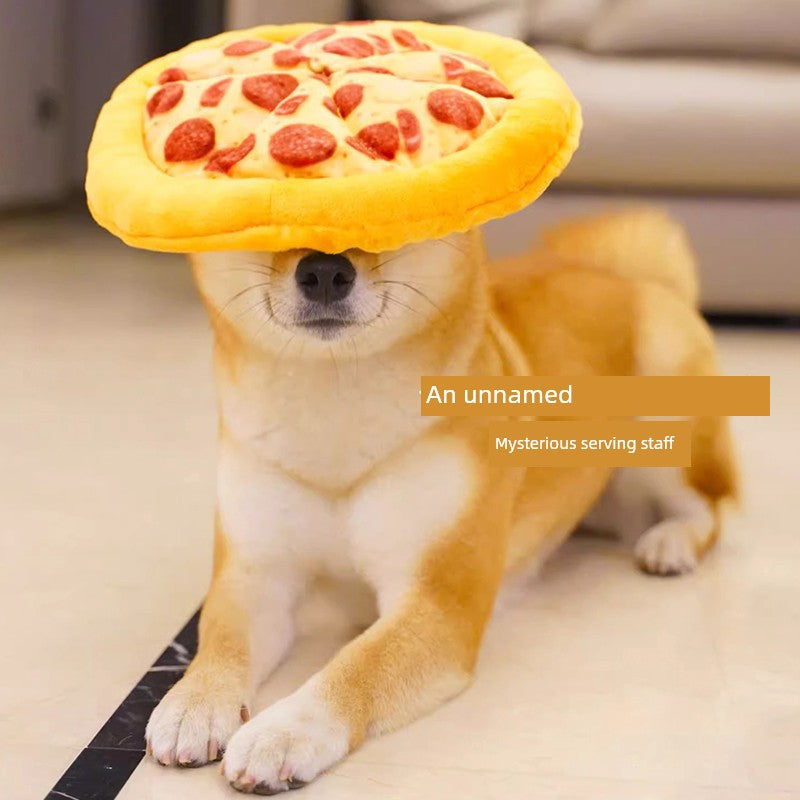 Pizza toy for medium to large dogs