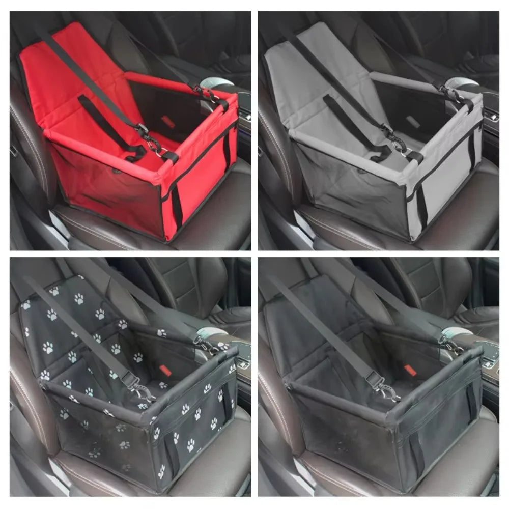 New Pet Cat Dog Car Carrier Seat Bag Waterproof Basket Removable Cleaning High Quality Carriers Bag Safety Travelling Mesh Bags