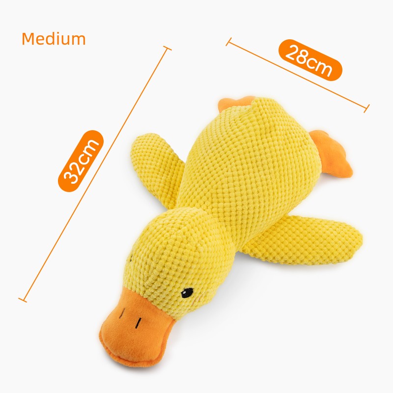 Relieving Boredom to Sleep with Yellow Duck Self-Hi Dog