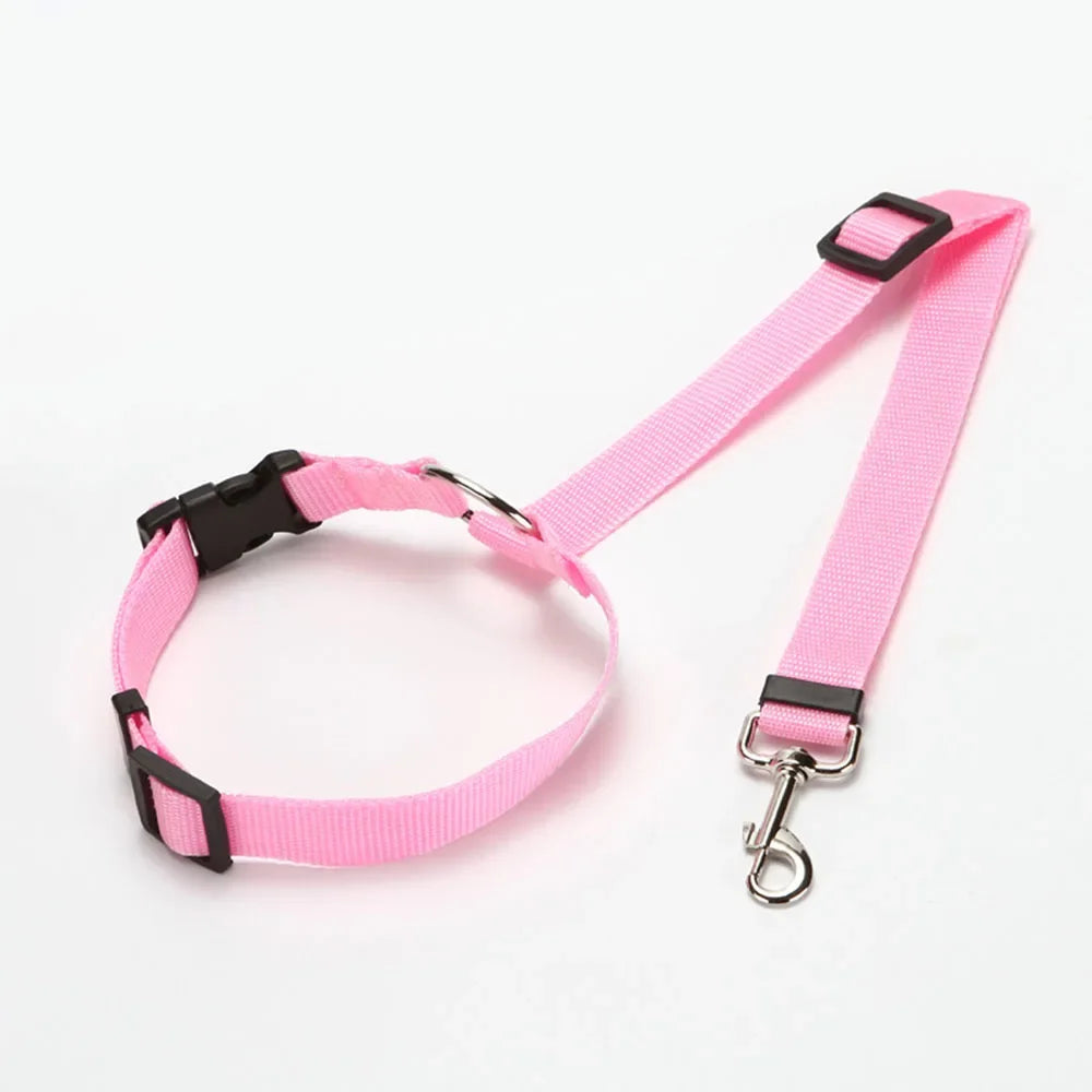 Pet Dog Car Seat Belt Retractable Buffer Elastic Reflective Safety Traction Rope Dog Leash Harness Dogs Dog Accessories Supplies