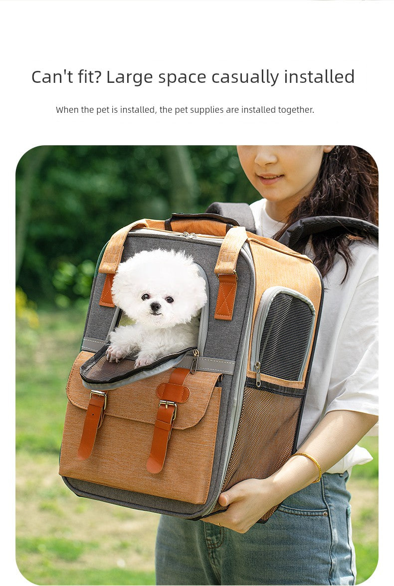 Portable Large Capacity Small Size Dogs Anti-Stress Breathable Dog Bag