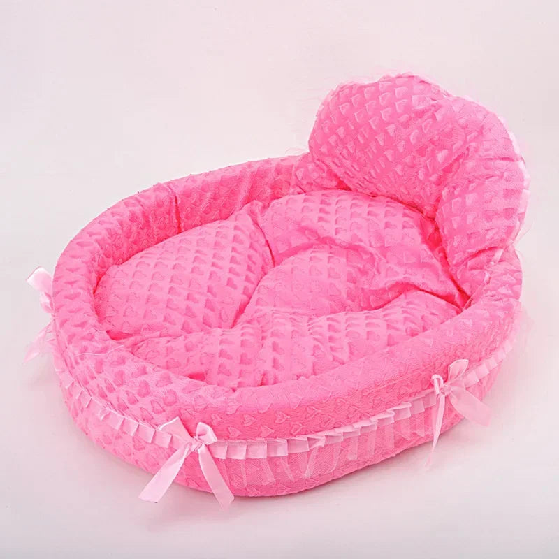 Pet Bed Mat for Small Large Dogs Princess Beds Puppy Sofa Cat Kennels House Beds Mat Cat Sofa Supplies