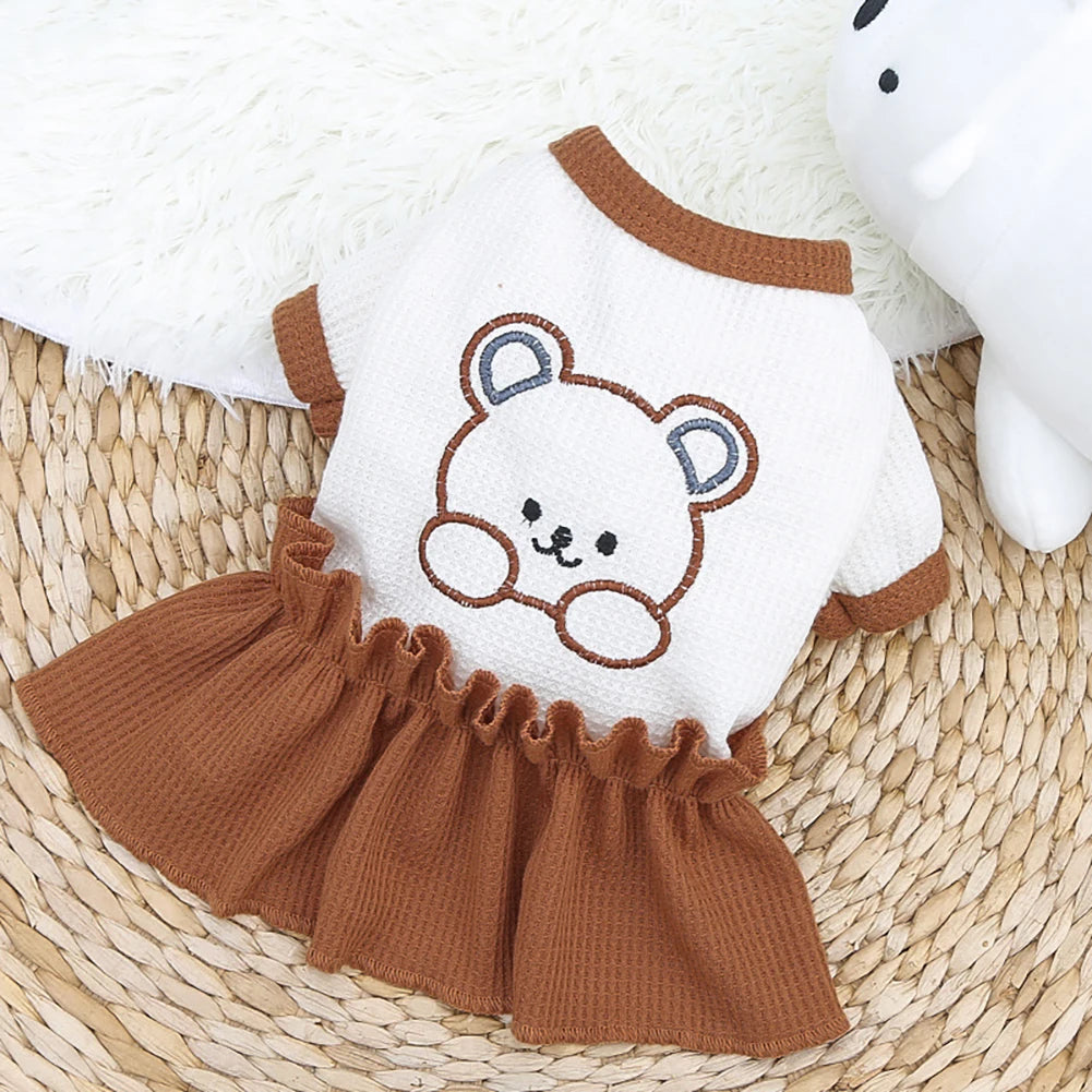 Spring Summer Dog Dress Pet Skirts Pet Lovers' Clothes Comfortable Soft Puppuy Dogs Cats Vest Dress Pet Clothes Dog Clothes