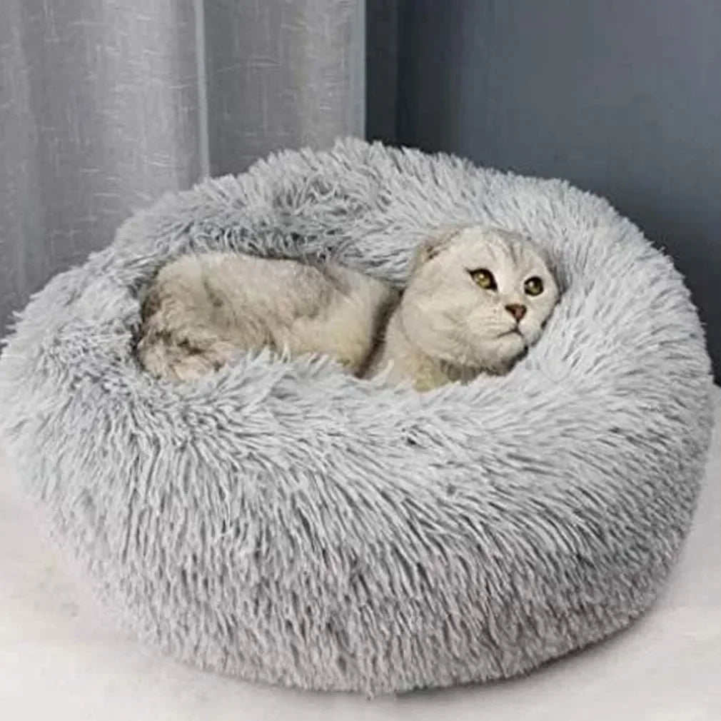 Super Cat Bed Warm Sleeping Cat Nest Soft Long Plush Best Pet for Dogs Basket Cushion Mat Animals Sleeping