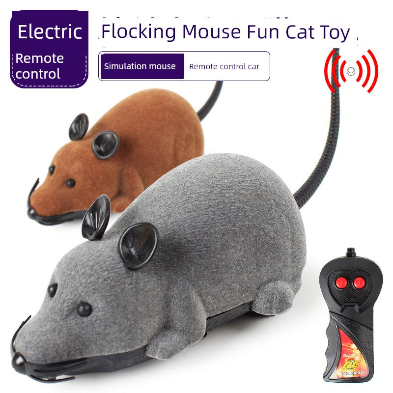 Little Mouse Rabbit Fur Relieving Stuffy Handy Gadget Electric Cat Toy