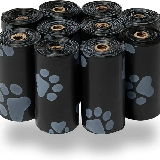 300 Count/20 Rolls Thick Leak-Proof Dog Poop Bags for Outdoor Walks, Polyethylene Material, Animal Waste Disposal, Black or Gree