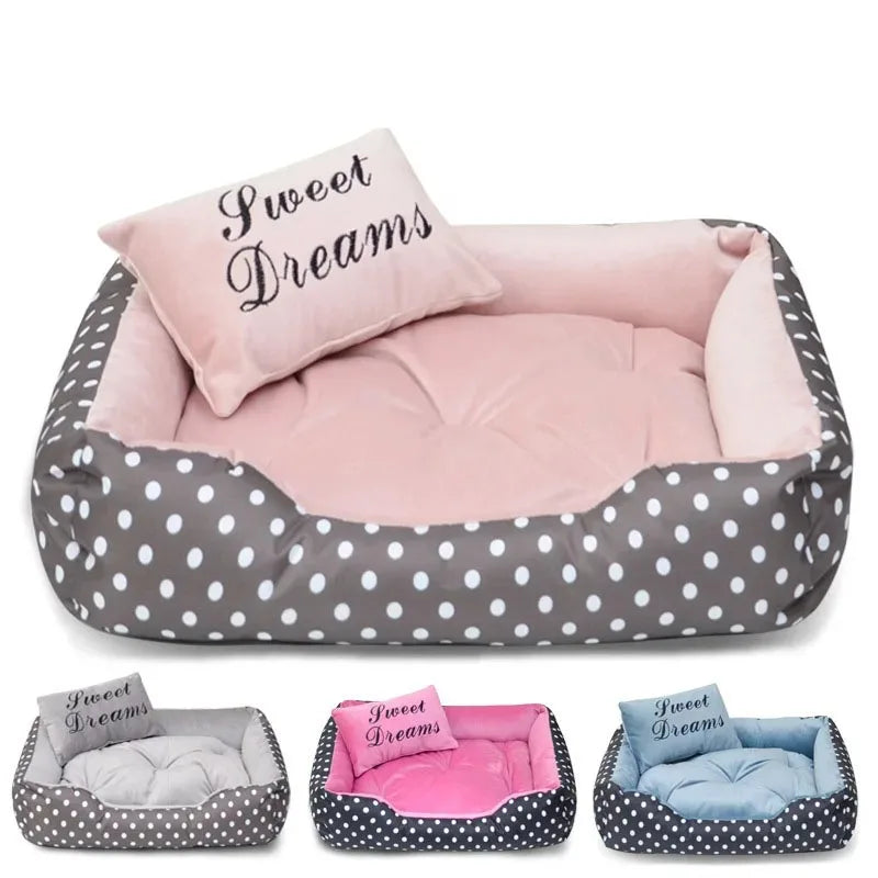 Dog Sofa Plush Bed for Winter Pet Fluffy Warm Puppy Accessories Mat Pets Dogs Beds Small Bedding Baskets Supplies Cushion