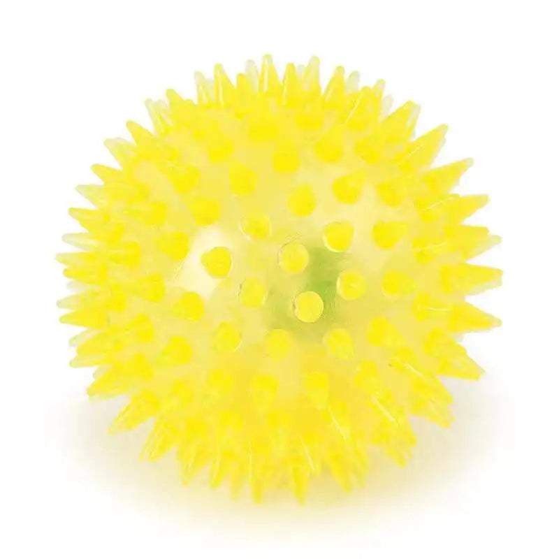 Dog Toy Pet Luminous Toy Ball Squeaky Bite Resistant Elastic Hedgehog Ball Dog Toys for Small Large Dogs Spiky Ball