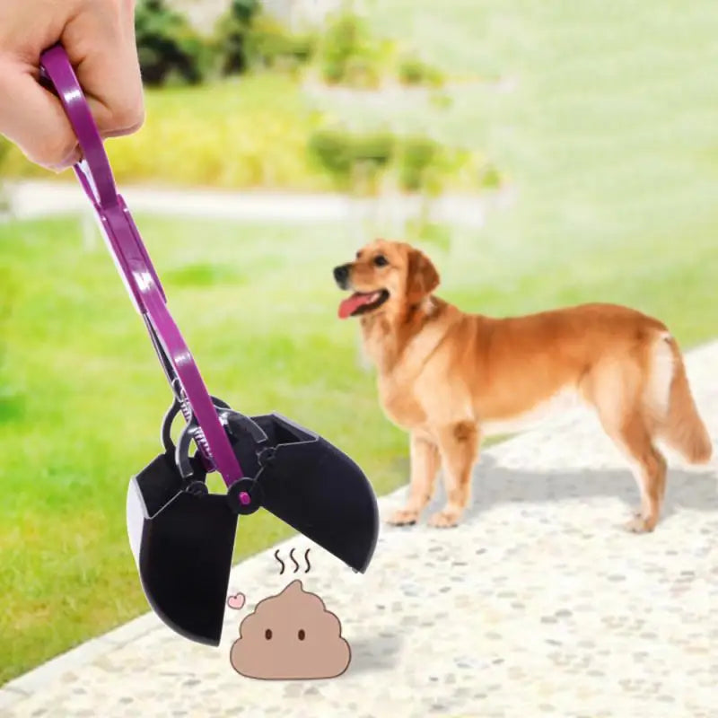 Pet Pooper Scooper Dogs Shit Clip Long Handle Jaw Poop Scoop Outdoor Animal Feces Cleaner Picker Excrement Collector Clean Tools