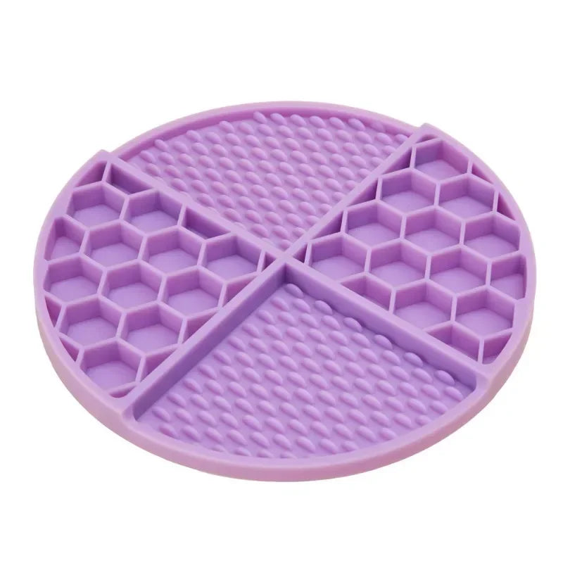 Pet Supplies Dog Cat Lick Pad Square Round Sucker Slow Food Pad Shower Distraction Pad Silicone Lick Pad Slow Food Tray