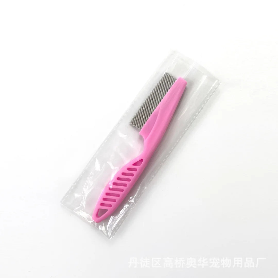 2/1pc Pet Hair Shedding Comb Stainless Steel Flea Comb for Cat Dog Pet Comfort Flea Hair Grooming Comb Dog Brush Grooming Tools