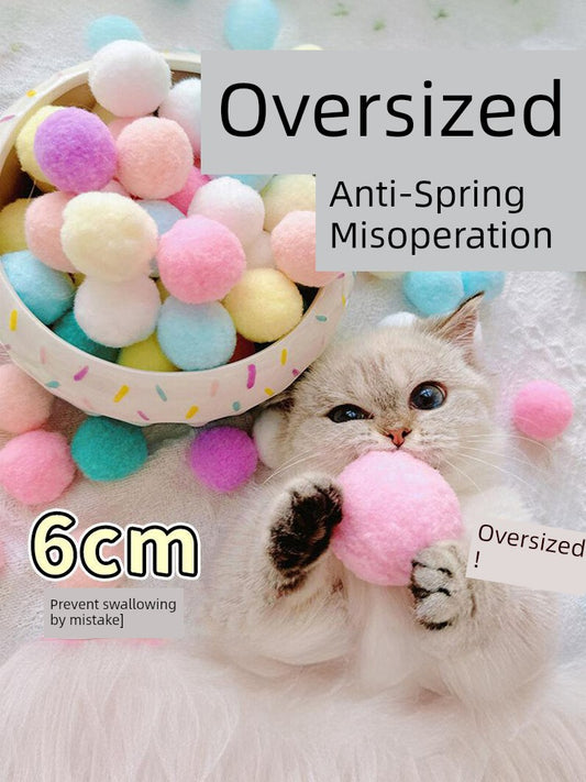 6cm Macaron Double Color Ball Large Scratch-Resistant Cat