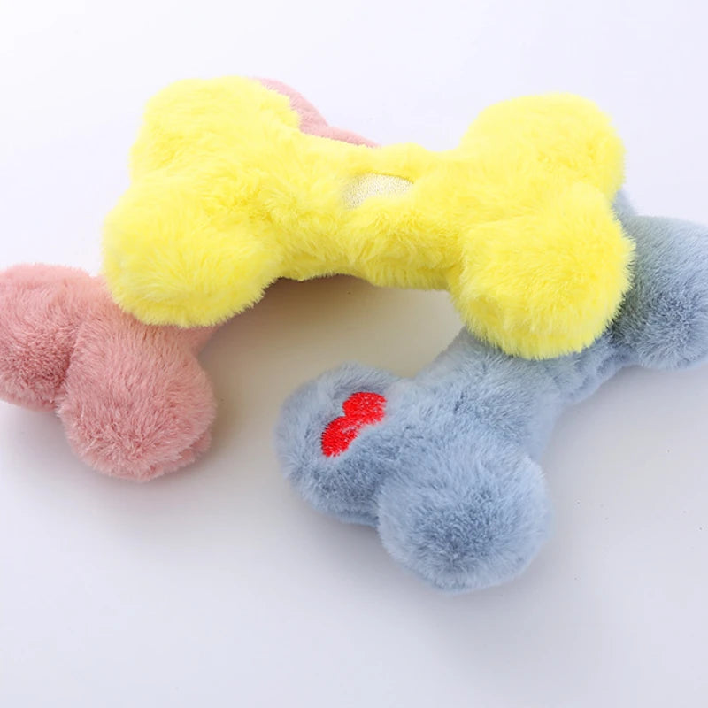 Dog Toy Bone Shape Pet Plush Toys Dog Interactive Toys Cat Toy Pet Supplies