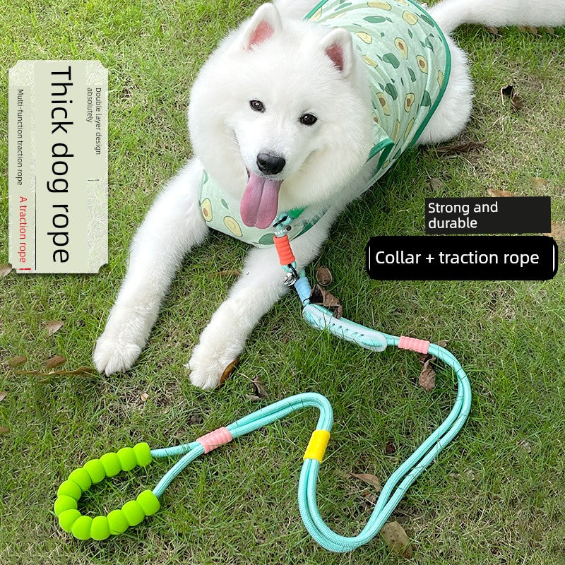 Double-Layer Large Dog Harness Pull-Resistant Explosion-Proof