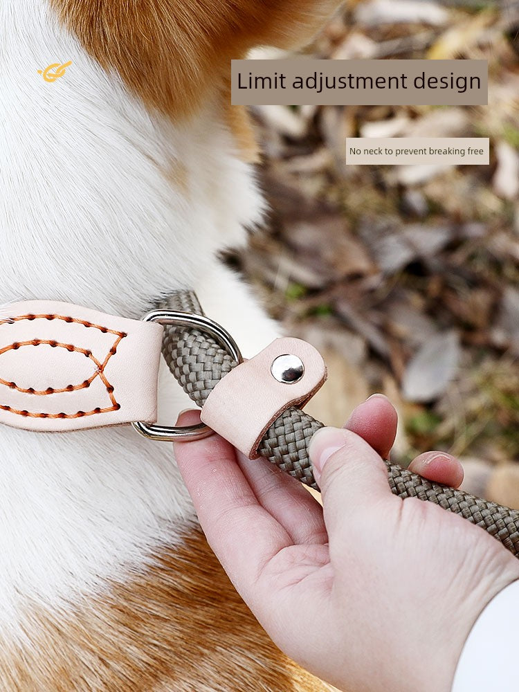 Rope Explosion-Proof Collar Medium Large Dog