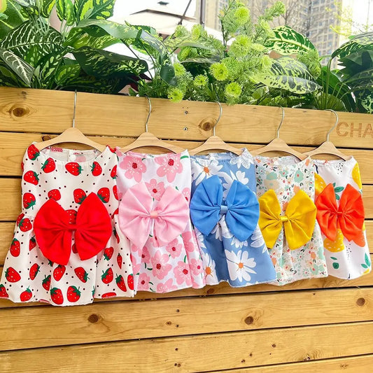 Cat Costume Floral Printed Cat Dog Dress Cute Butterfly Skirt Puppy Princess Skirt Wedding Dress XS-XXL Pet Skirt Spring Summer