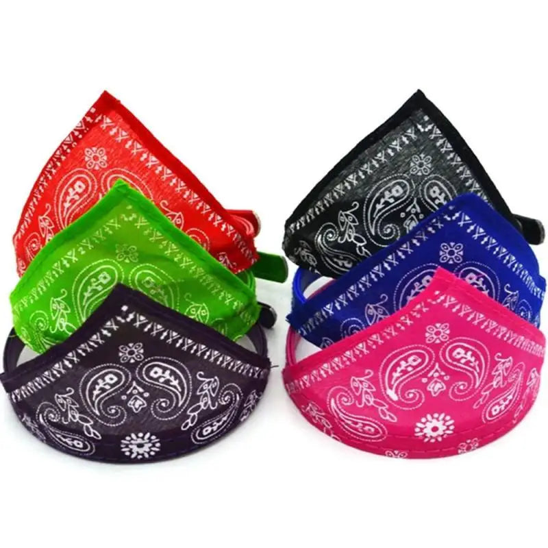 1PCS 30-58cm Adjustable Pet Puppy Neckerchief Dog Cat Neck Bandana Collar Scarf Necklaces Cats Dogs Collars Harness Leash