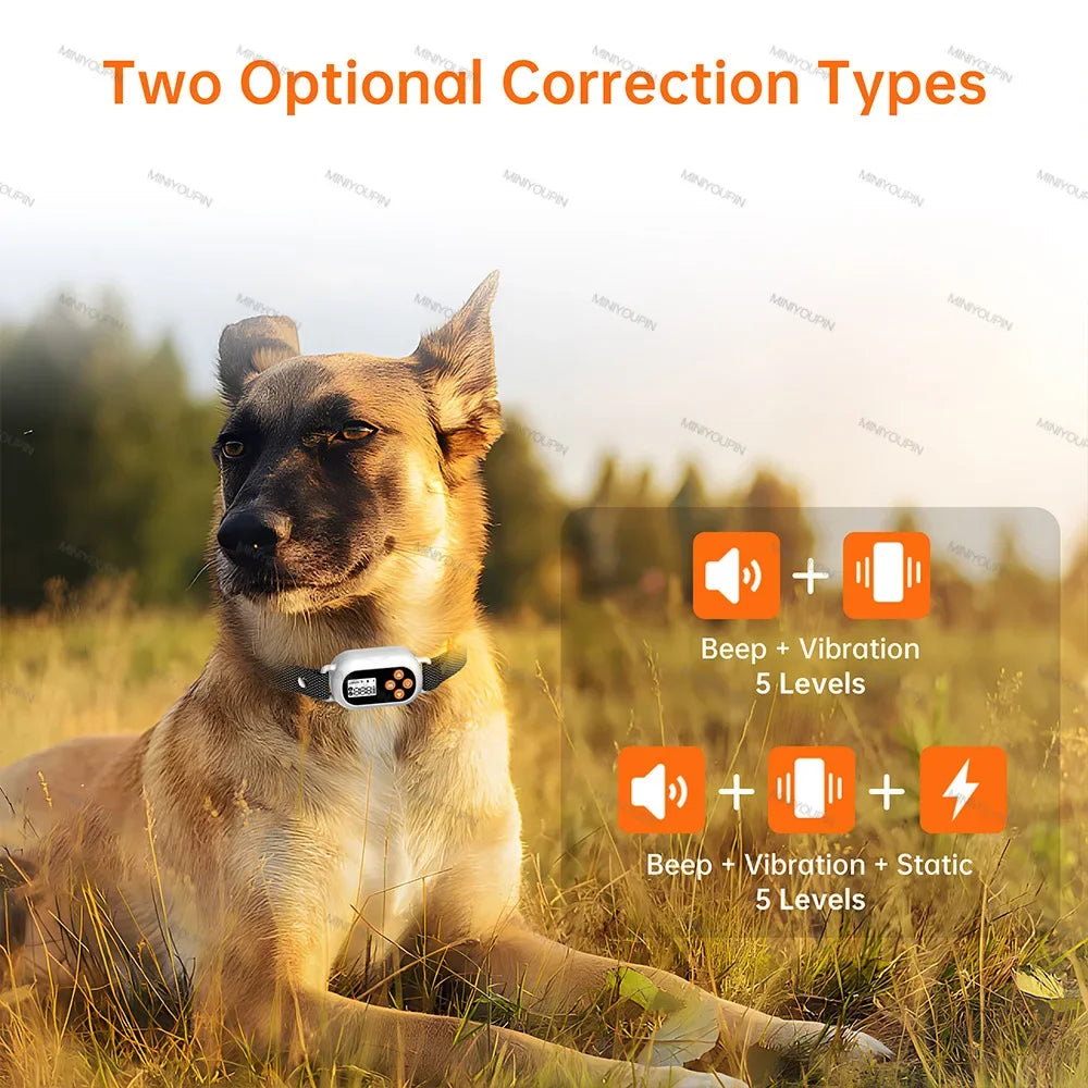 GPS Wireless Dog Fence Invisible Wireless Outdoor Dog Fence System Beep Vibrations Shock Collar Smart regulation for dog safety